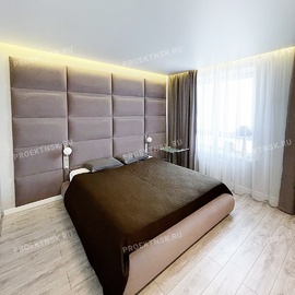 Натяжной потолок с подсветкой в спальне фото